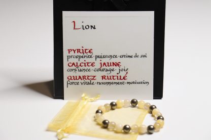 Fiche propriétés lithothérapie du bracelet Lion